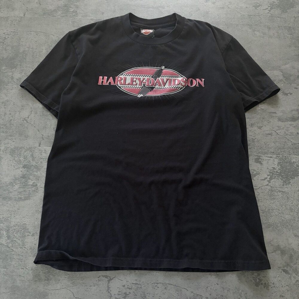 Vintage Y2K Harley Davidson  Factory Germany T-Shirt Center Logo 2000 Size L